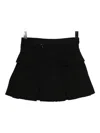 Sacai Pleated Shorts In Black