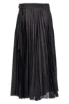 Sacai Pleated Skirt Skirts Blue In Black