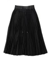 Sacai Pleated Skirt In Black