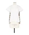 Sacai Plissé-details T-shirt In White