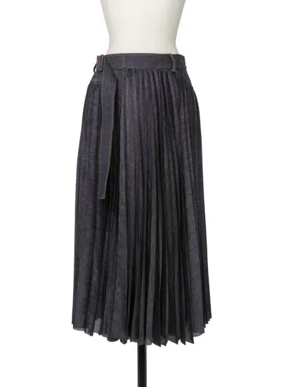 SACAI SACAI DENIM MIX SKIRT