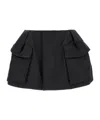 Sacai Cargo Skort Bermuda And Short Black In Black
