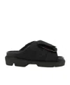 Sacai Multi-pocket Slides In Black