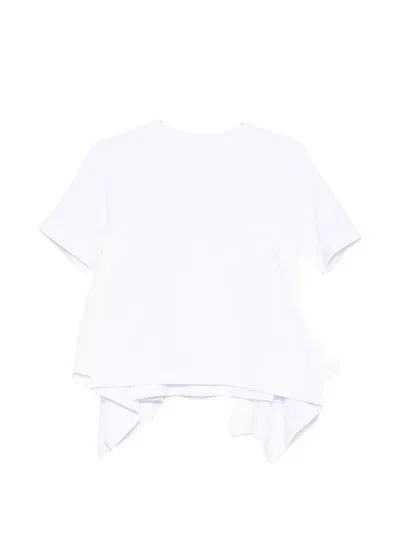 Sacai Pocket Layered T-shirt In White