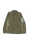 Sacai Pocket Panelling Jacket In Green