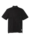 Sacai Pocket Short-sleeve Shirt In Black
