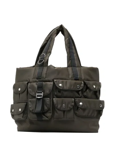 Sacai Pocket Tote Bag In White