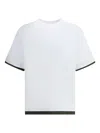 Sacai Pocket-trimmed Jersey T-shirt In White