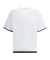 Sacai Pocket-trimmed Jersey T-shirt In White