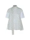 Sacai Polka Dot-pattern Blouse In White