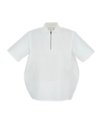 Sacai Polo Shirt In Metallic