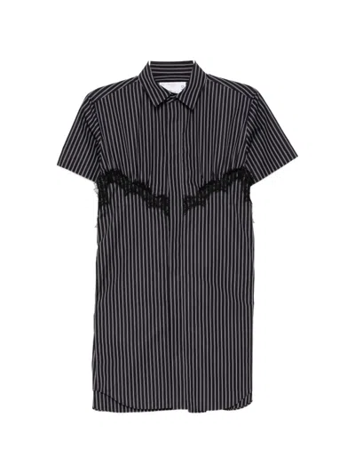 Sacai Poplin Dress In Multi