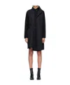 Sacai Poplin Midi Dress In Black