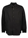 Sacai Poplin Nylon Shirt In Black