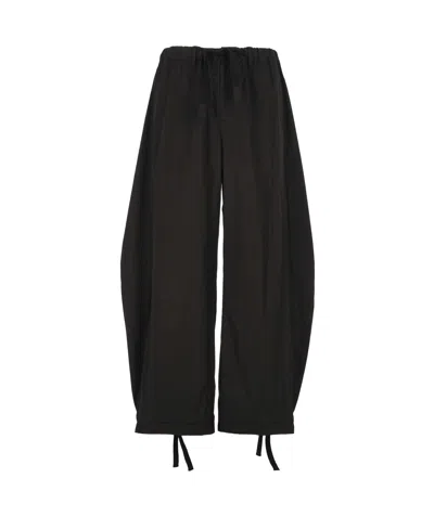 Sacai Poplin Pants In Black