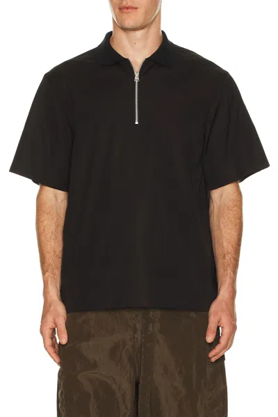 Sacai Poplin Pullover In Black