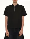 Sacai Poplin Pullover In Black