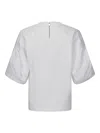 Sacai Poplin Pullover In White