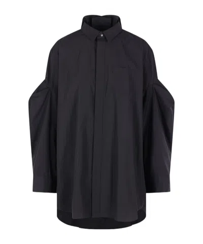 Sacai Long-sleeve Shirt In Blue