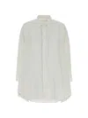 Sacai White Oversized Solid Shirt In White