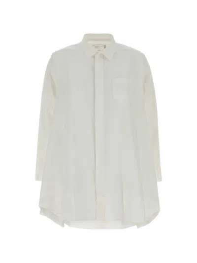 Sacai Poplin Shirt In White