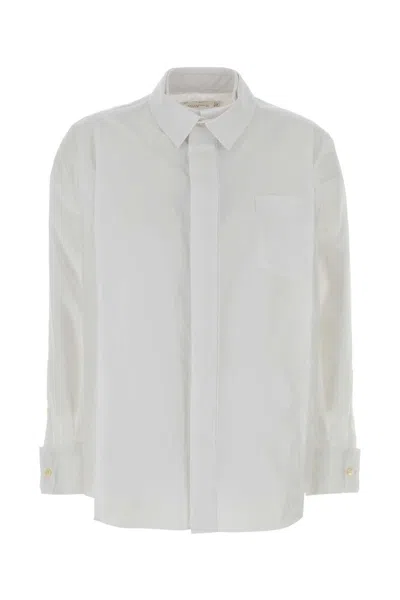 Sacai Poplin Shirt In White