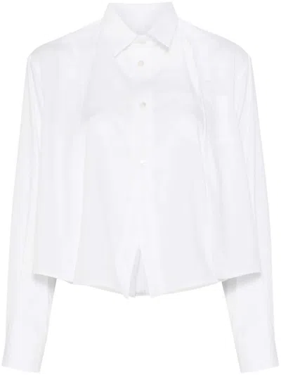 Sacai Poplin Shirt In White