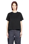 Sacai Poplin X Cotton Jersey T-shirt In Black