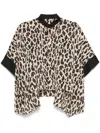 Sacai Leopard-print Blouse In Animalier