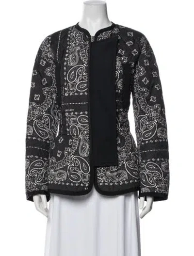 Pre-owned Sacai Printed Evening Jacket In Gray