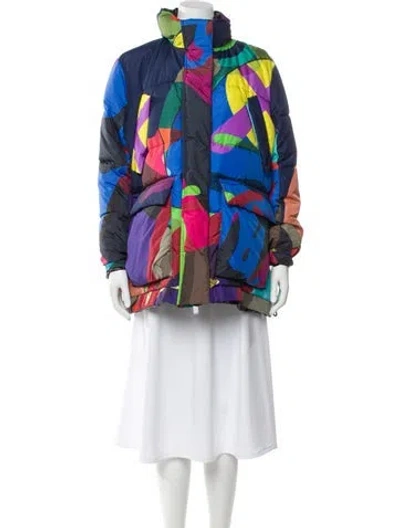 Pre-owned Sacai Printed Jacket In Blue