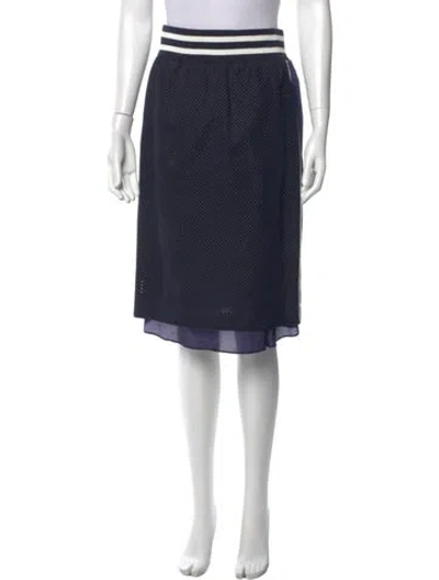 Pre-owned Sacai Printed Knee-length Skirt In Blue