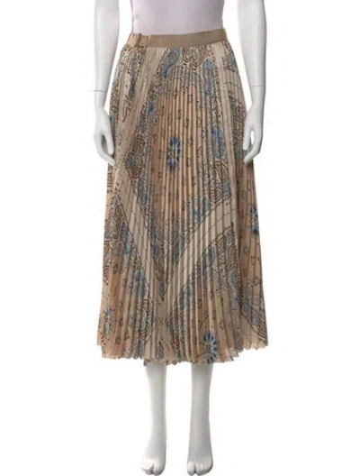 Pre-owned Sacai Printed Midi Length Skirt In Neutral