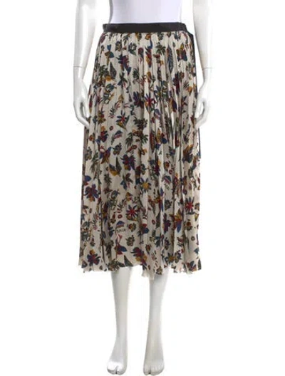 Pre-owned Sacai Printed Midi Length Skirt W/ Tags In Neutral