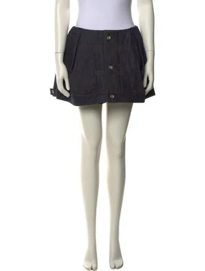 Pre-owned Sacai Printed Mini Shorts In Neutral