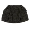 Sacai Printed Polyester Shorts In Black