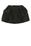 Sacai Printed Polyester Shorts In Brown