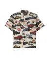 Sacai Printed Short-sleeved Shirt In White