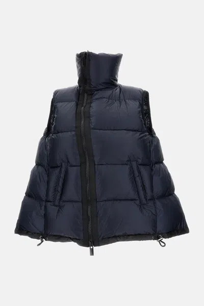 Sacai Puffer Jacket In Blue