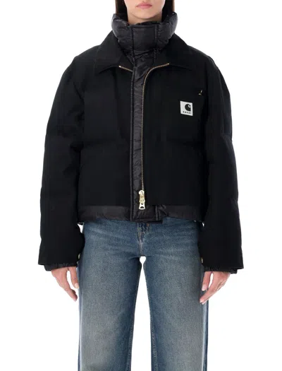 Sacai Puffer Jacket In Black