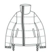 Sacai Black Padded Down Jacket In Black