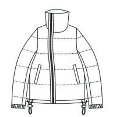 Sacai Black Polyamide Down Jacket