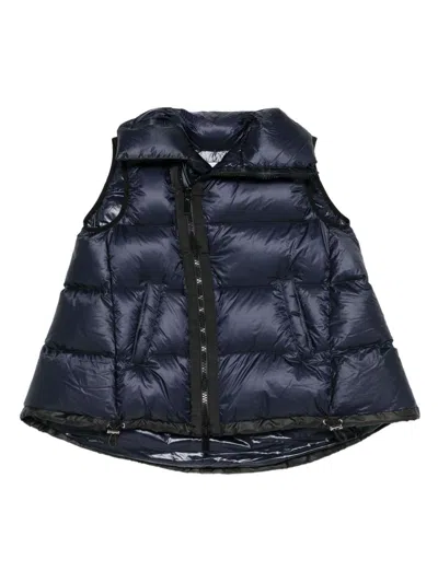 Sacai Puffer Vest In Blue