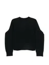 Sacai Black Sponge Sweat Pullover Sweatshirt In Black