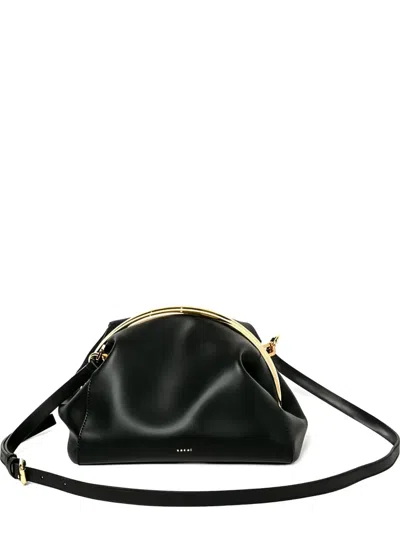Sacai Pursket Metallic-frame Bag In Black