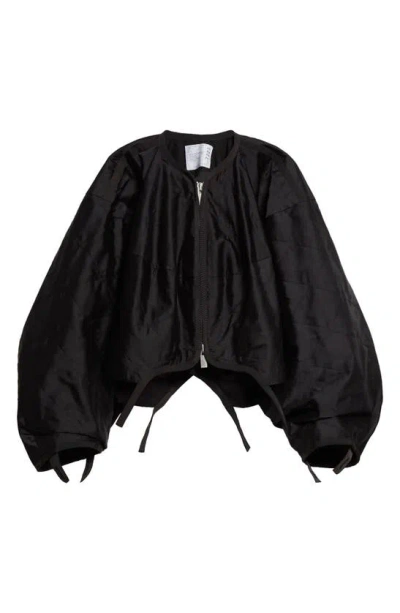 【SATIIIZ】Weaver Blouson Jacket Aritzia Wilfred Destiny Waist Blazer Jacket Sz 4 Black