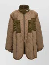 Sacai Padded And Quilted Jacket With Nylon Inserts