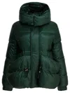 Sacai Quilted Nylon Down Jacket Jackets And Coats Green In Green