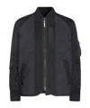 Sacai Quilted Padded Bomber Jacket In Black