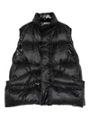 Sacai Quilted Sleeveless Vest In Black